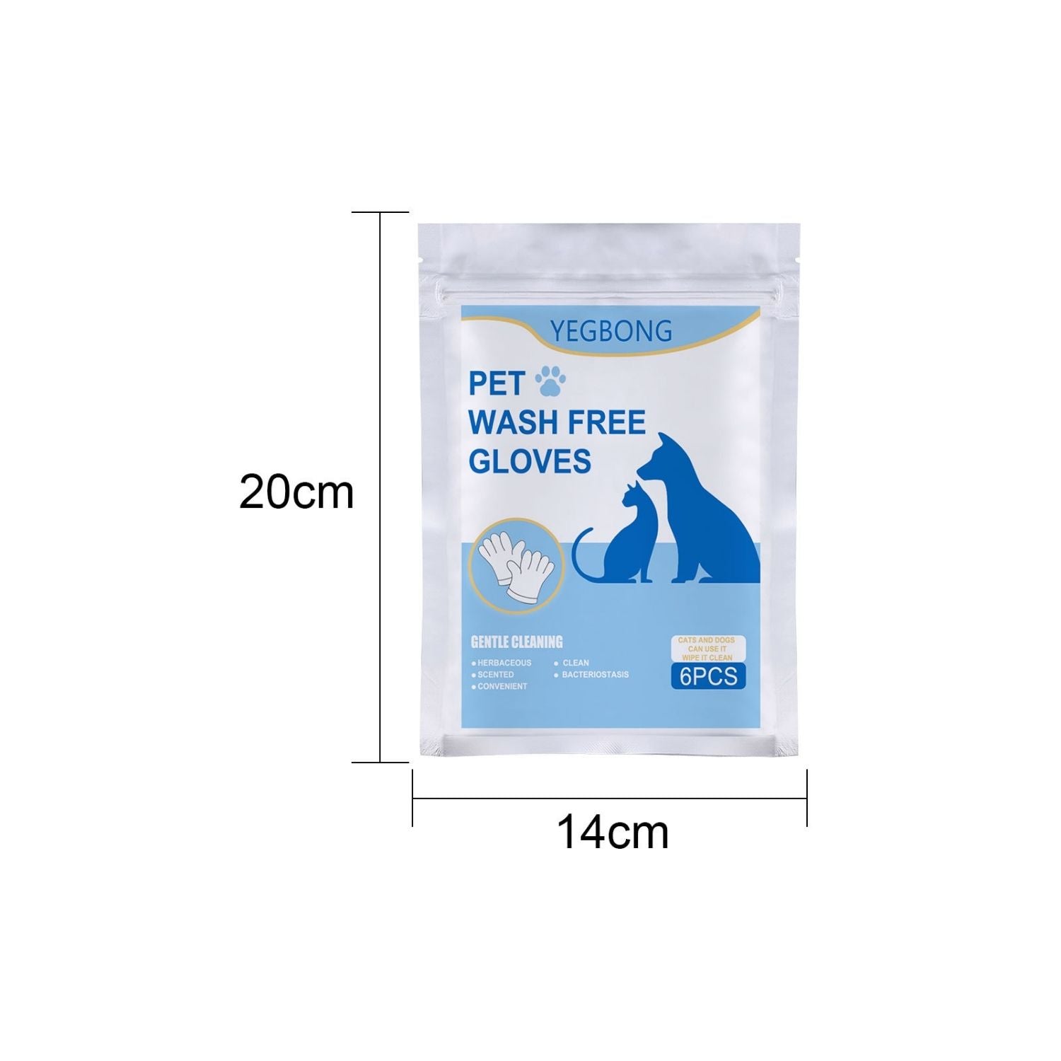 yegbong pet bath free handschoenen compact formaat gemakkelijk meenemen